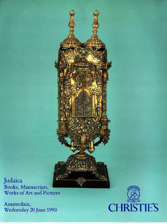 Christies June 1990 Judaica, Books, Manuscripts, Works of Art an (Digital Only)