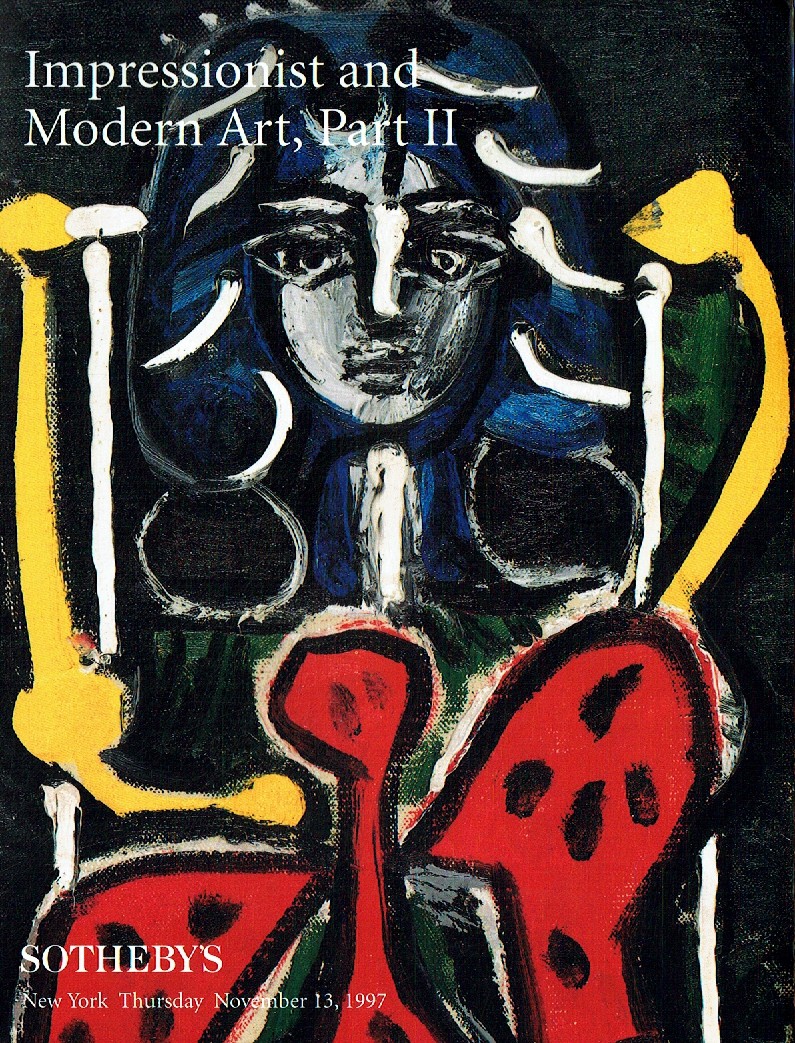 Sothebys November 1997 Impressionist & Modern Art Part II (Digital Only)