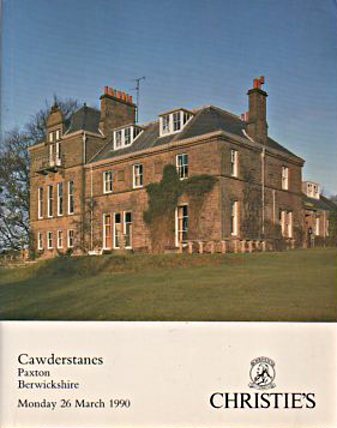 Christies March 1990 Cawderstanes Paxton, Berwickshire (Digital Only)