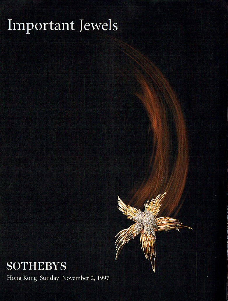 Sothebys November 1997 Important Jewels (Digital Only)