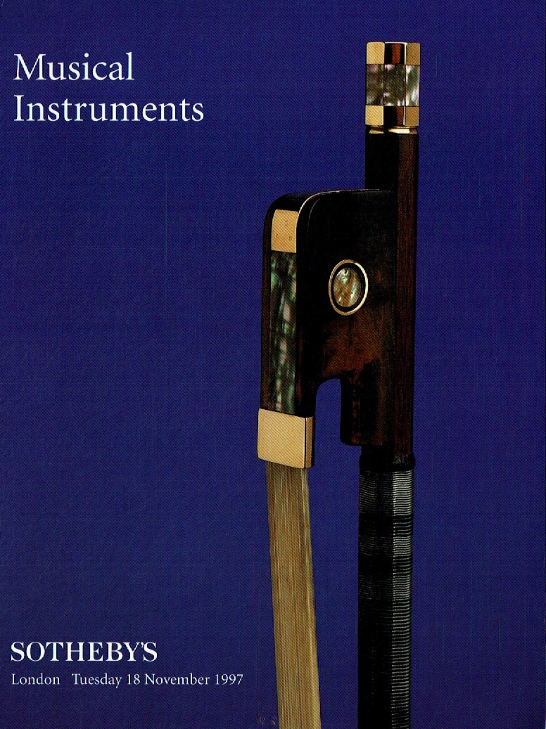 Sothebys November 1997 Musical Instruments (Digital Only)