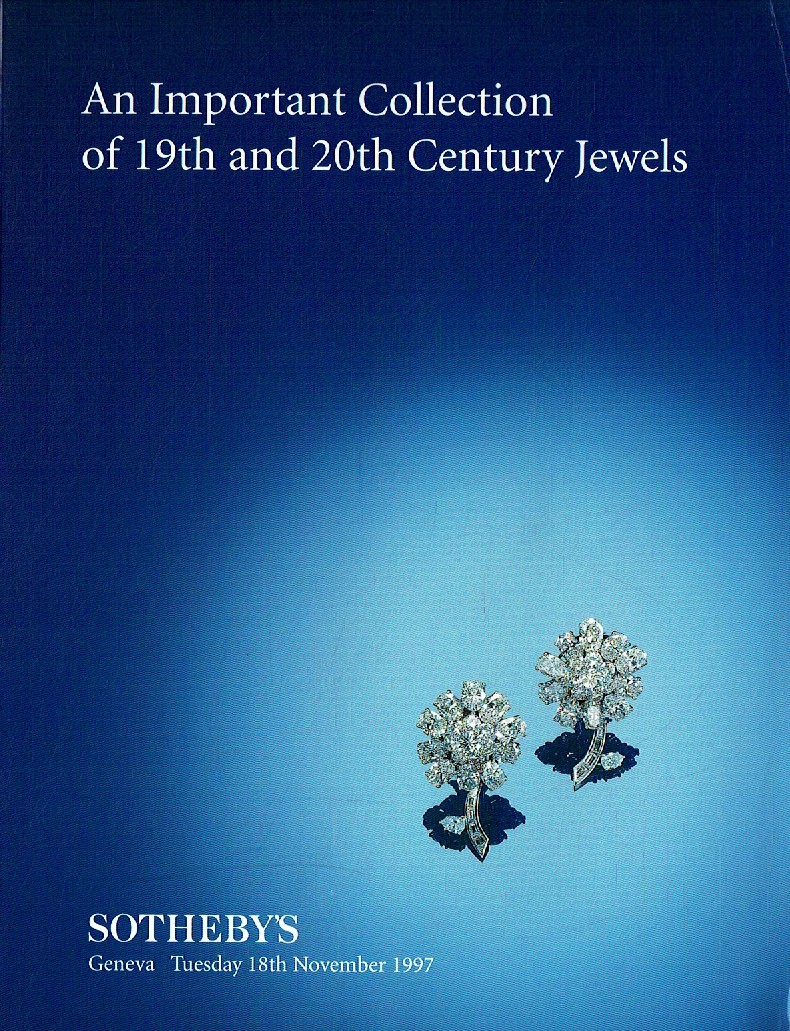 Sothebys November 1997 An Important Collection of 19th and 20th C (Digital Only