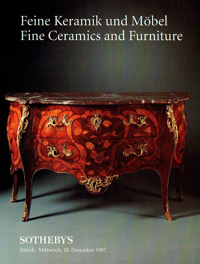 Sothebys December 1997 Fine Ceramics and Furniture (Digital Only)