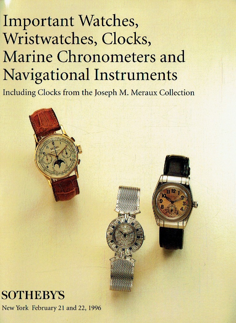 Sothebys & 22nd February 1996 Important Watches, Wristwatches & C (Digital Only