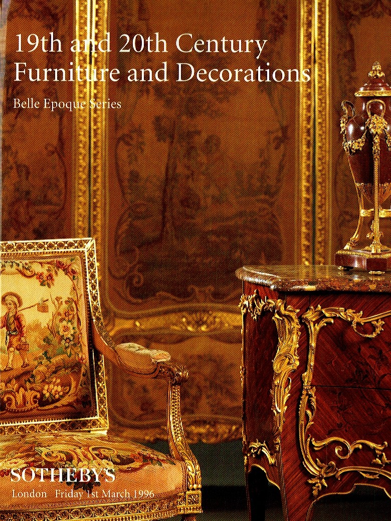 Sothebys March 1996 19th and 20th Century Furniture and Decoratio (Digital Only)