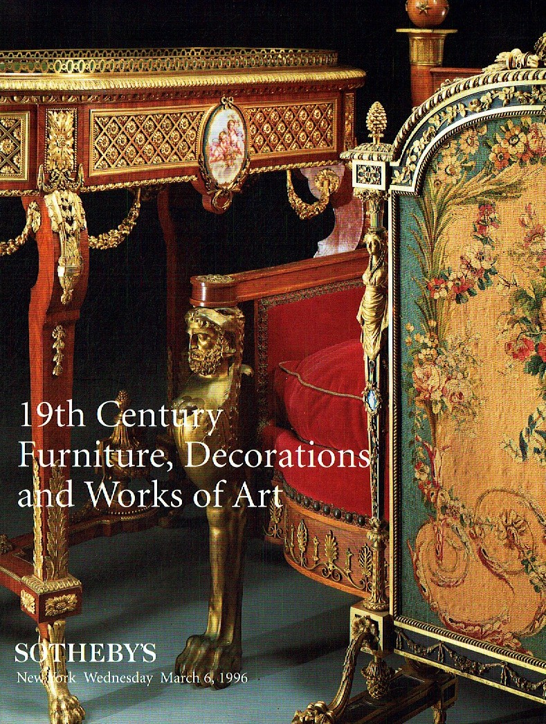 Sothebys March 1996 19th Century Furniture, Decorations & Works (Digital Only)