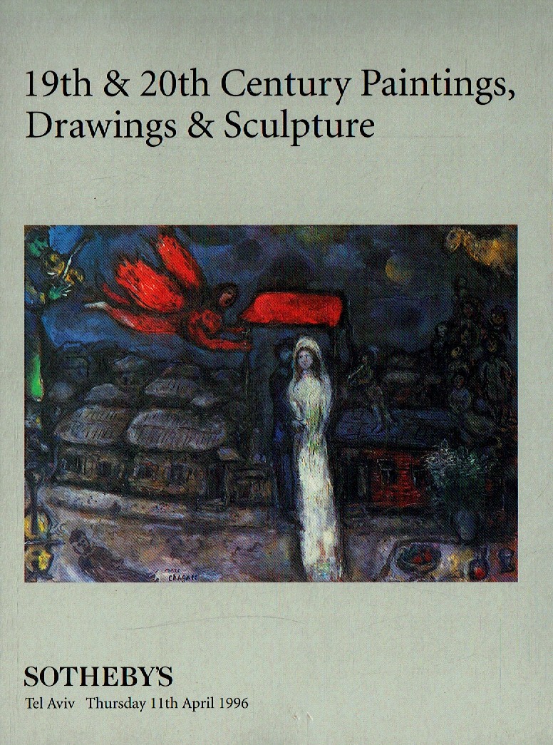 Sothebys April 1996 19th & 20th Century Paintings, Drawings & Scu (Digital Only