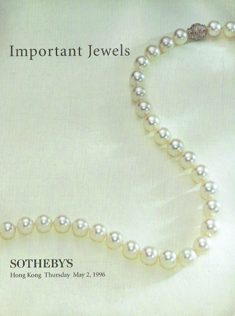 Sothebys May 1996 Important Jewels (Digital Only)