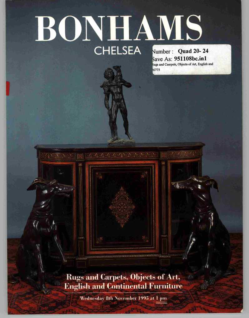 Bonhams November 1995 Rugs & Carpets, Objects of Art, English (Digital Only)