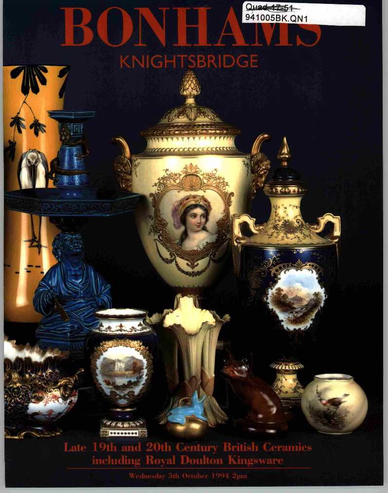 Bonhams October 1994 Late 19th & 20th Century British Ceramics (Digital Only)