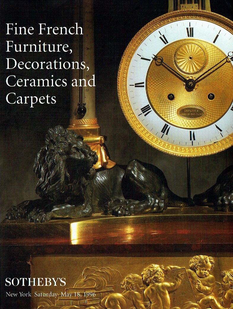 Sothebys May 1996 Fine French Furniture, Decorations, Ceramics an (Digital Only)