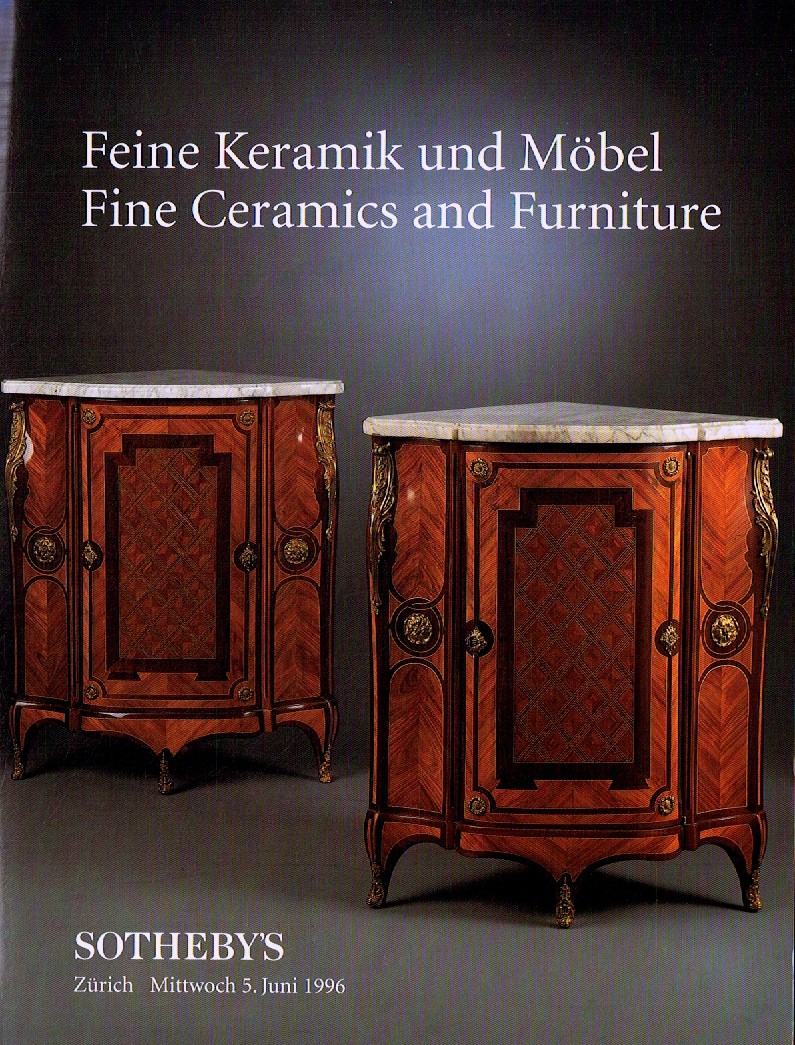 Sothebys June 1996 Fine Ceramics and Furniture (Digital Only)