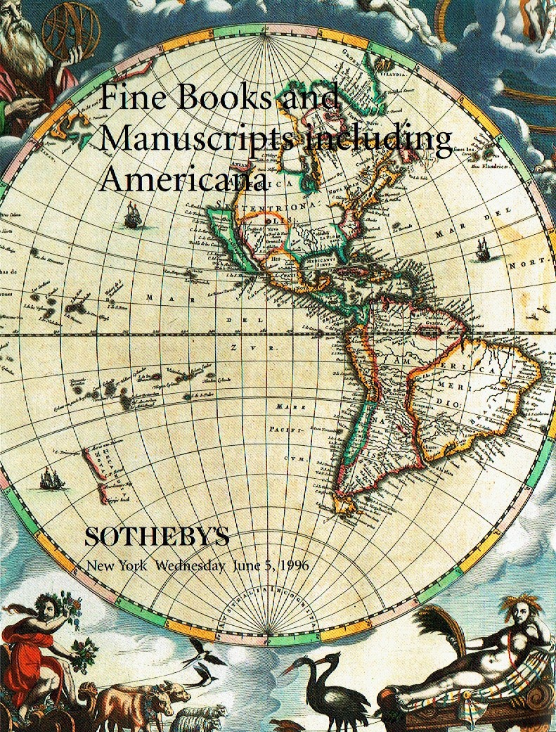 Sothebys June 1996 Fine Books & Manuscripts Including Americana (Digital Only)