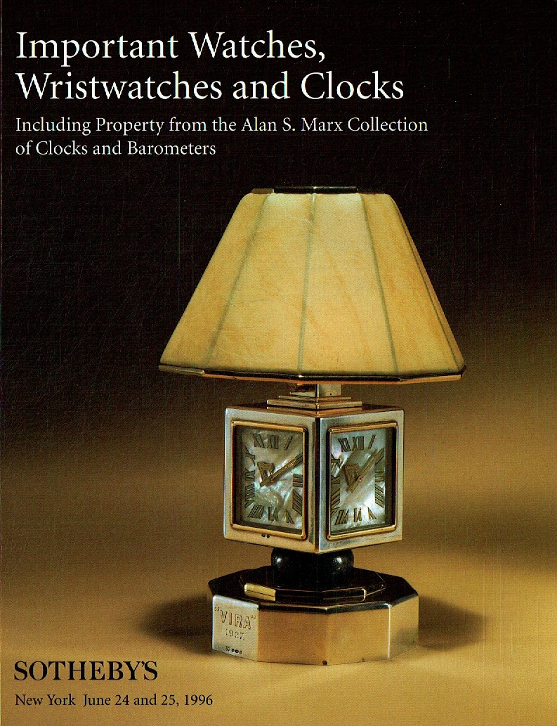 Sothebys & 25th June 1996 Important Watches, Wristwatches and Clo (Digital Only