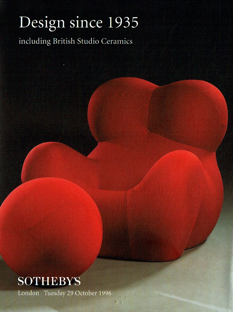 Sothebys October 1996 Design since 1935 including British Studio (Digital Only)