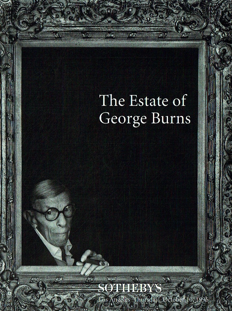 Sothebys October 1996 The Estate of George Burns (Digital Only)