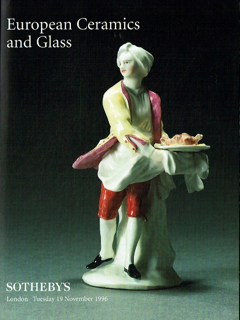 Sothebys November 1996 European Ceramics and Glass (Digital Only)