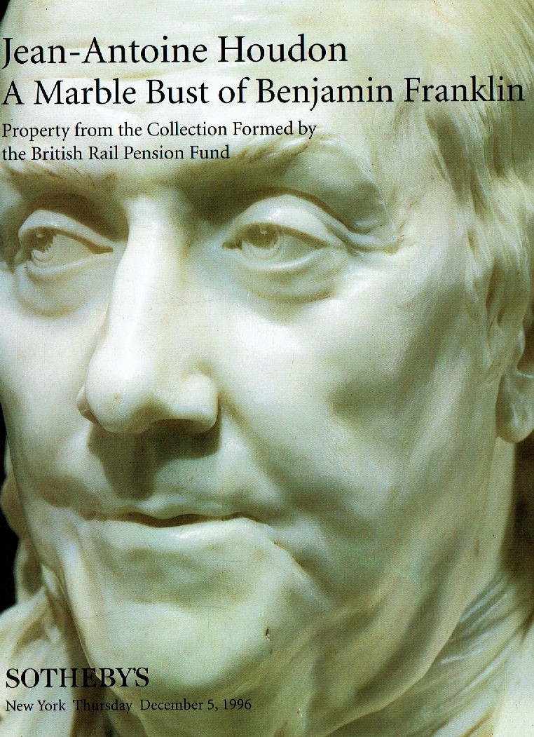 Sothebys December 1996 Jean-Antoine Houdon - A Marble bust of Ben (Digital Only)