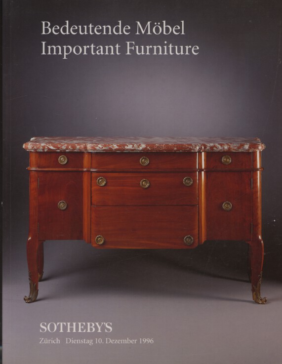 Sothebys December 1996 Important Furniture (Digital Only)