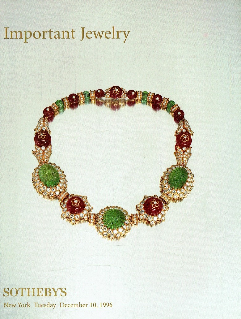 Sothebys December 1996 Important Jewellery (Digital Only)