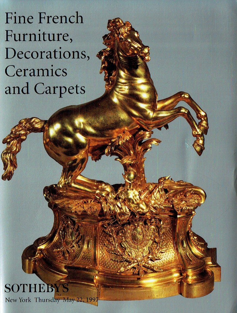 Sothebys May 1997 Fine French Furniture, Decorations, Ceramics an (Digital Only)