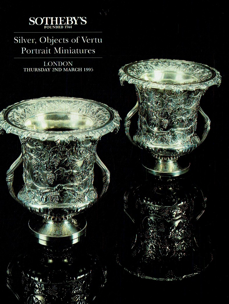 Sothebys March 1995 Silver, Objects of Vertu and Portrait Miniatu (Digital Only