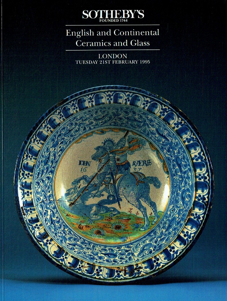 Sothebys February 1995 English & Continental Ceramics and Glass (Digital Only)