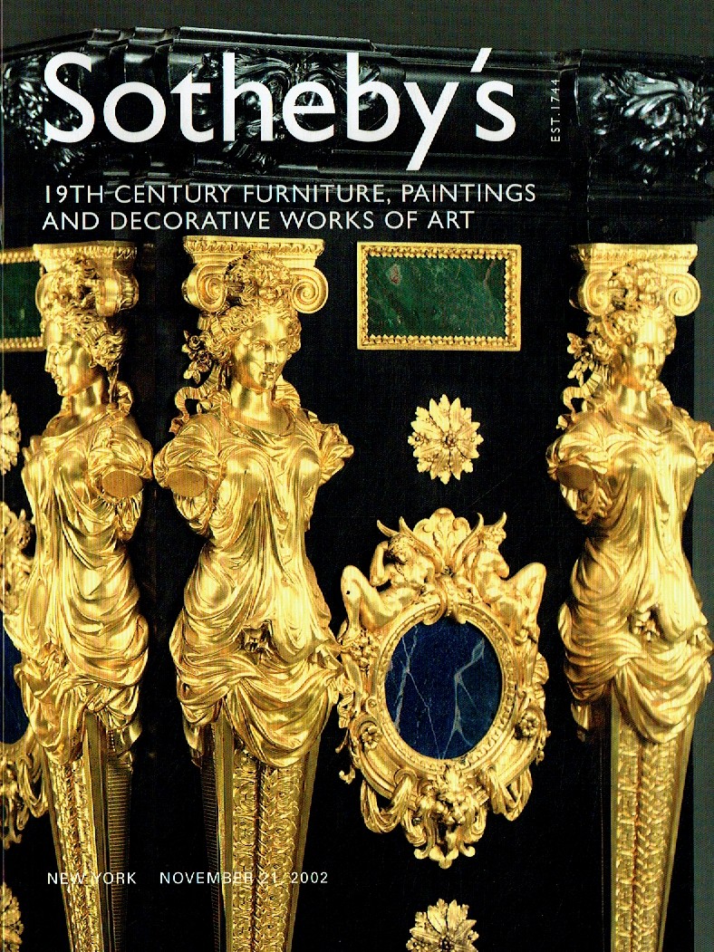 Sothebys November 2002 19th Century Furniture, Paintings and Deco (Digital Only