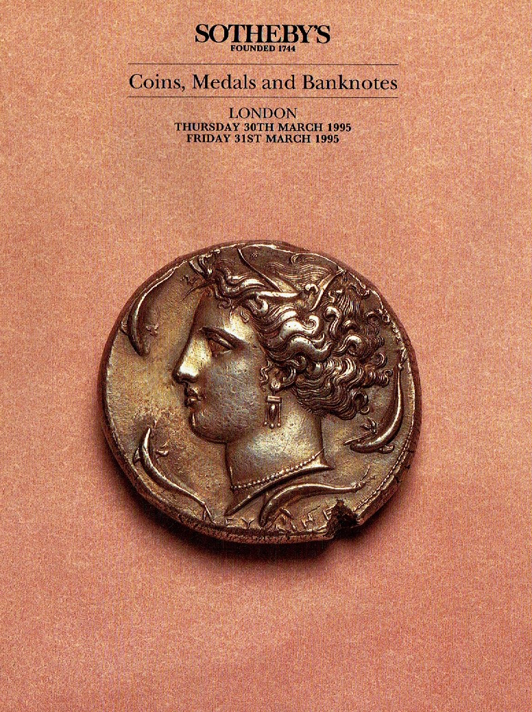 Sothebys 31st March 1995 Coins, Medals and Banknotes (Digital Only)