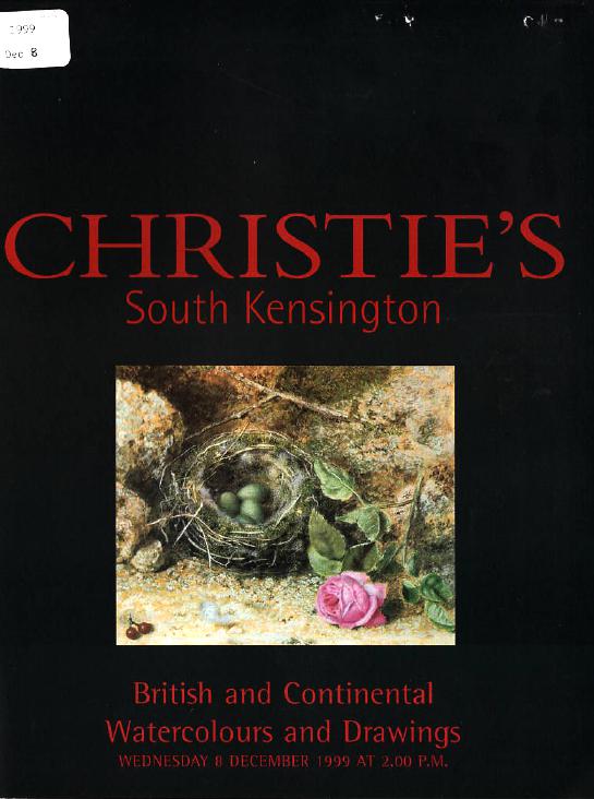 Christies December 1999 British & Continental Watercolours and D (Digital Only)