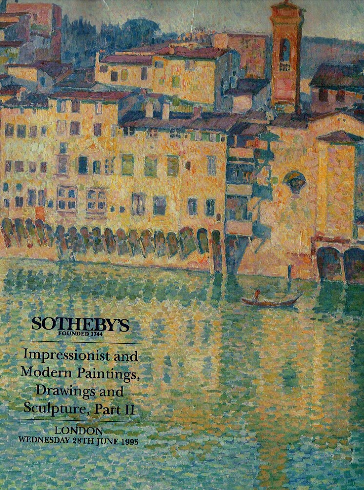 Sothebys June 1995 Impressionist and Modern Paintings, Drawings a (Digital Only