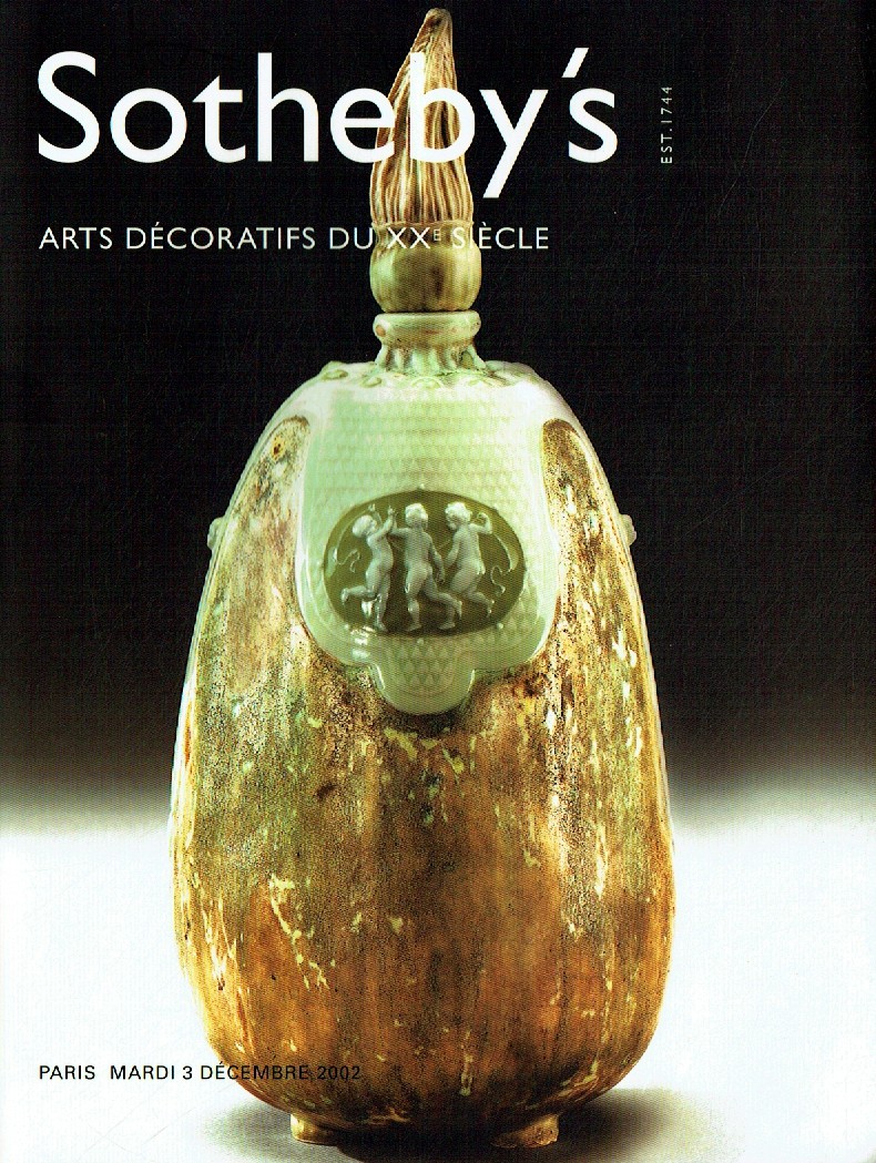 Sothebys December 2002 20th Century Decorative Arts (Digital Only)