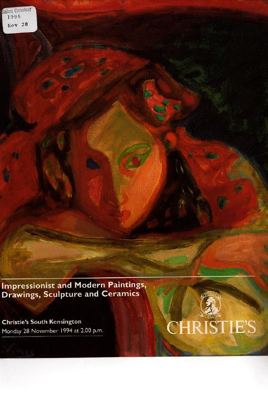 Christies November 1994 Impressionist and Modern Paintings, Draw (Digital Only)