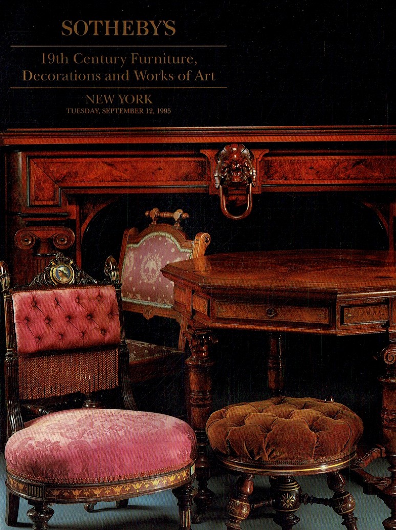 Sothebys September 1995 19th Century Furniture, Decorations and W (Digital Only