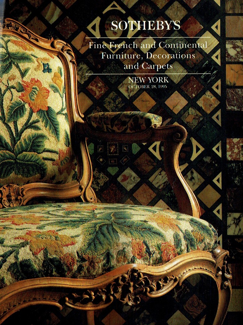 Sothebys October 1995 Fine French & Continental Furniture, Decora (Digital Only