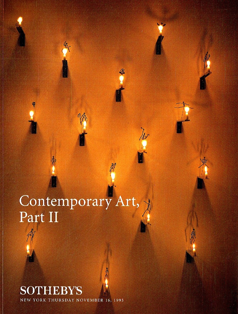 Sothebys November 1995 Contemporary Art Part Two (Digital Only)