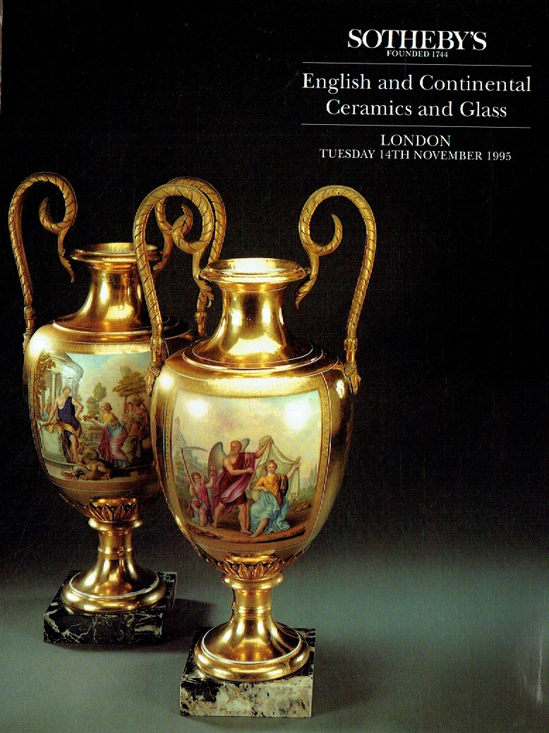 Sothebys November 1995 English and Continental Ceramics and Glass (Digital Only)