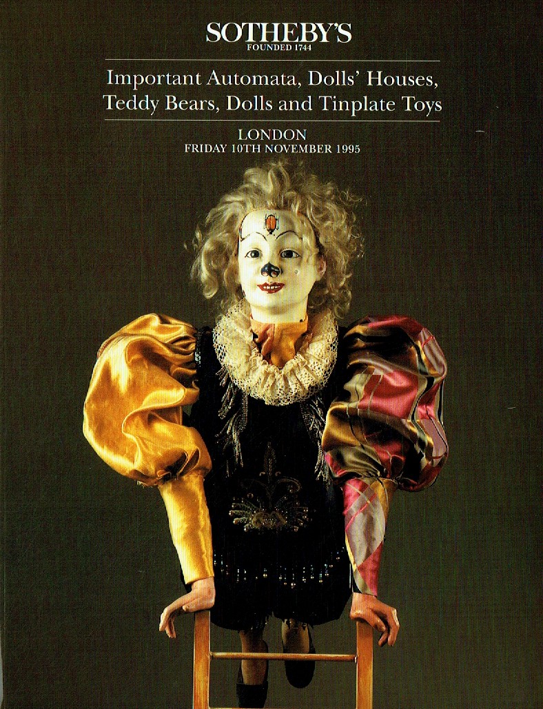 Sothebys 10th November 1995 Important Automata, Dolls Houses, Te (Digital Only)