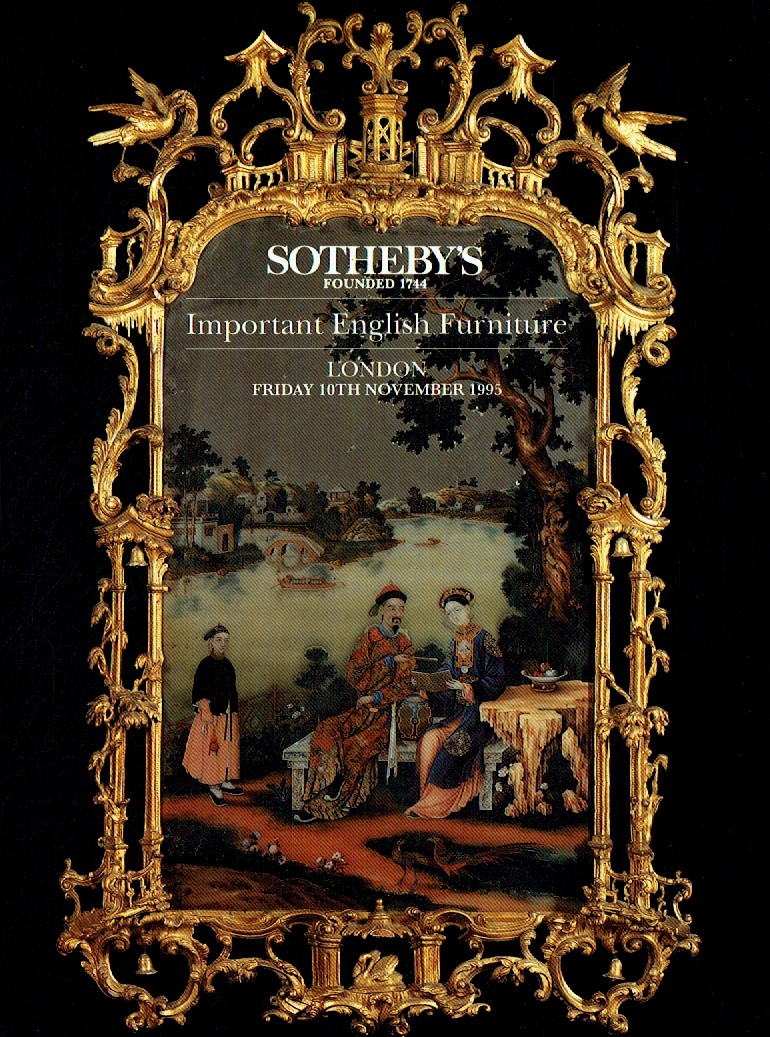 Sothebys 10th November 1995 Important English Furniture (Digital Only)