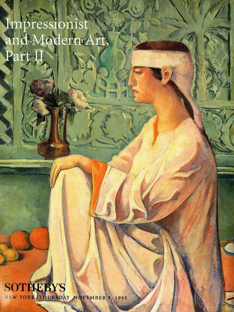 Sothebys 9th November 1995 Impressionist and Modern Art Part II (Digital Only)