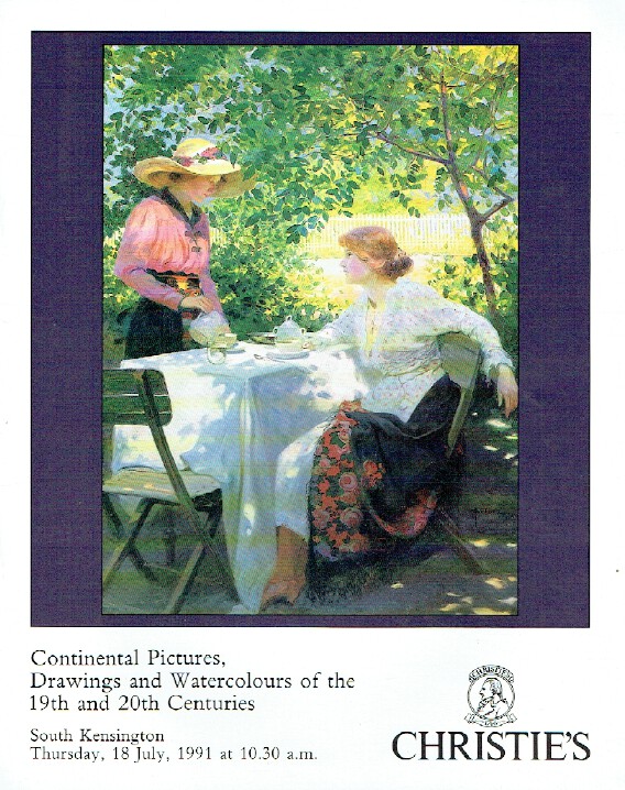 Christies July 1991 Continental Pictures, Drawings and Watercolo (Digital Only)