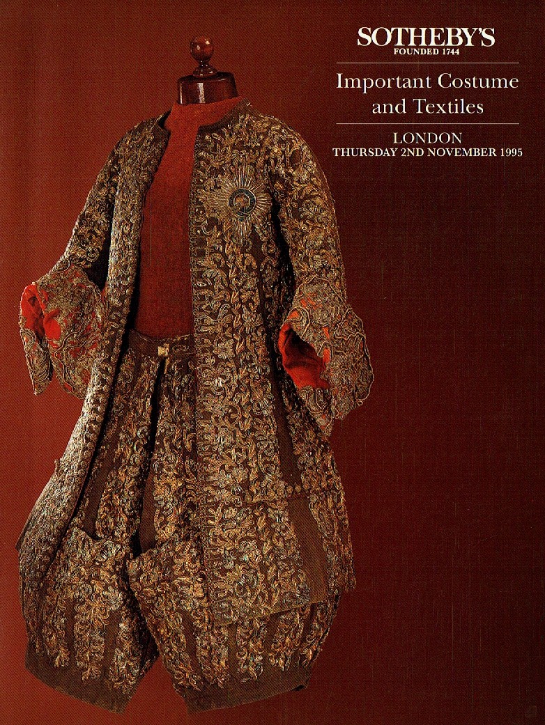 Sothebys November 1995 Important Costume & Textiles (Digital Only)