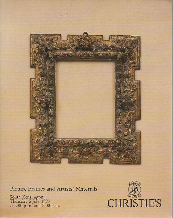 Christies July 1990 Picture Frames & Artists Materials (Digital Only)