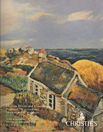 Christies December 1990 Modern British & Continental Paintings, (Digital Only)