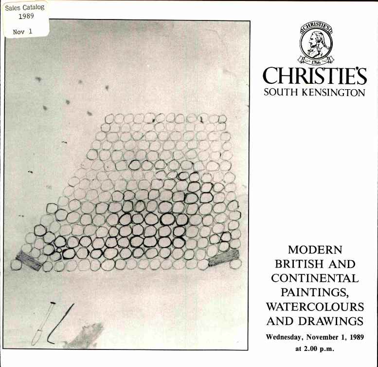 Christies November 1989 Modern British & Continental Paintings, (Digital Only)