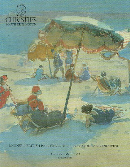 Christies March 1989 Modern British Paintings, Watercolours & Dr (Digital Only)