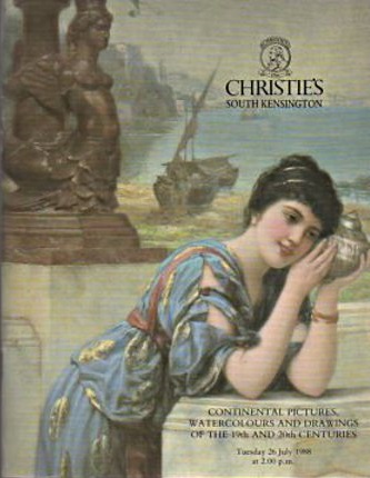 Christies July 1988 Continental Pictures, Watercolours & Drawing (Digital Only)