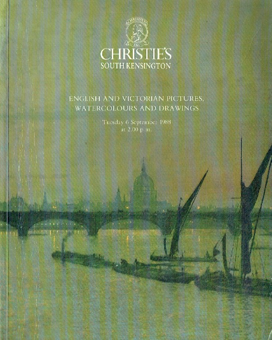 Christies September 1988 English & Victorian Pictures, Watercolo (Digital Only)