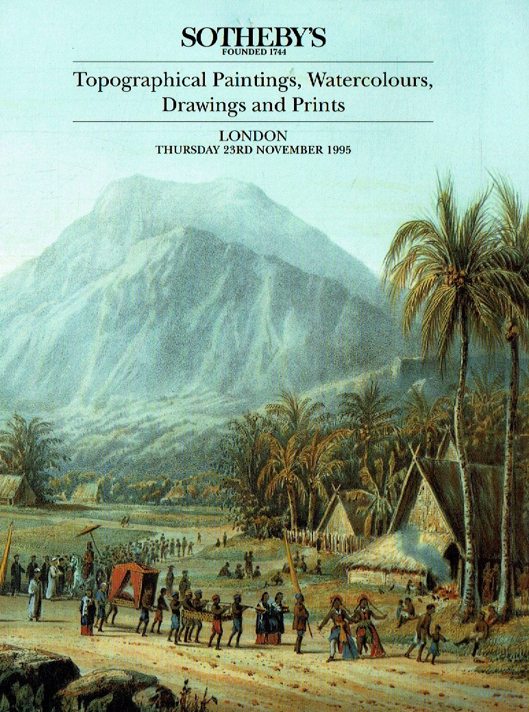 Sothebys November 1995 Topographical Paintings, Watercolours, Dra (Digital Only