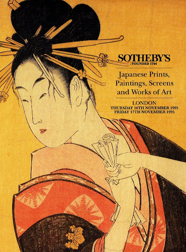 Sothebys November 1995 Japanese Prints, Paintings, Screens (Digital Only